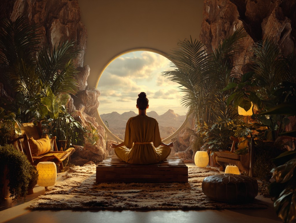 Intentions and quotes in Wuji meditation app