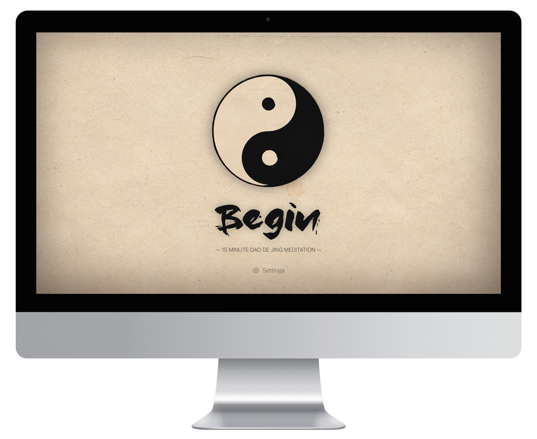 Wuji meditation app on Apple TV